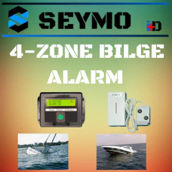 Wireless programmable 4 zone bilge alarm