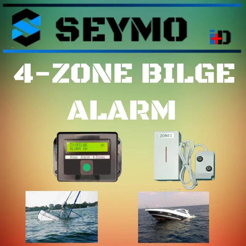 Wireless programmable 4 zone bilge alarm