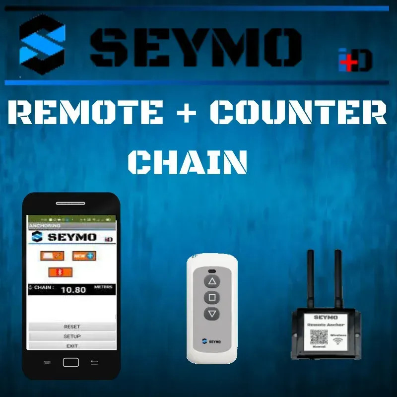 Remote control windlass + chain counter